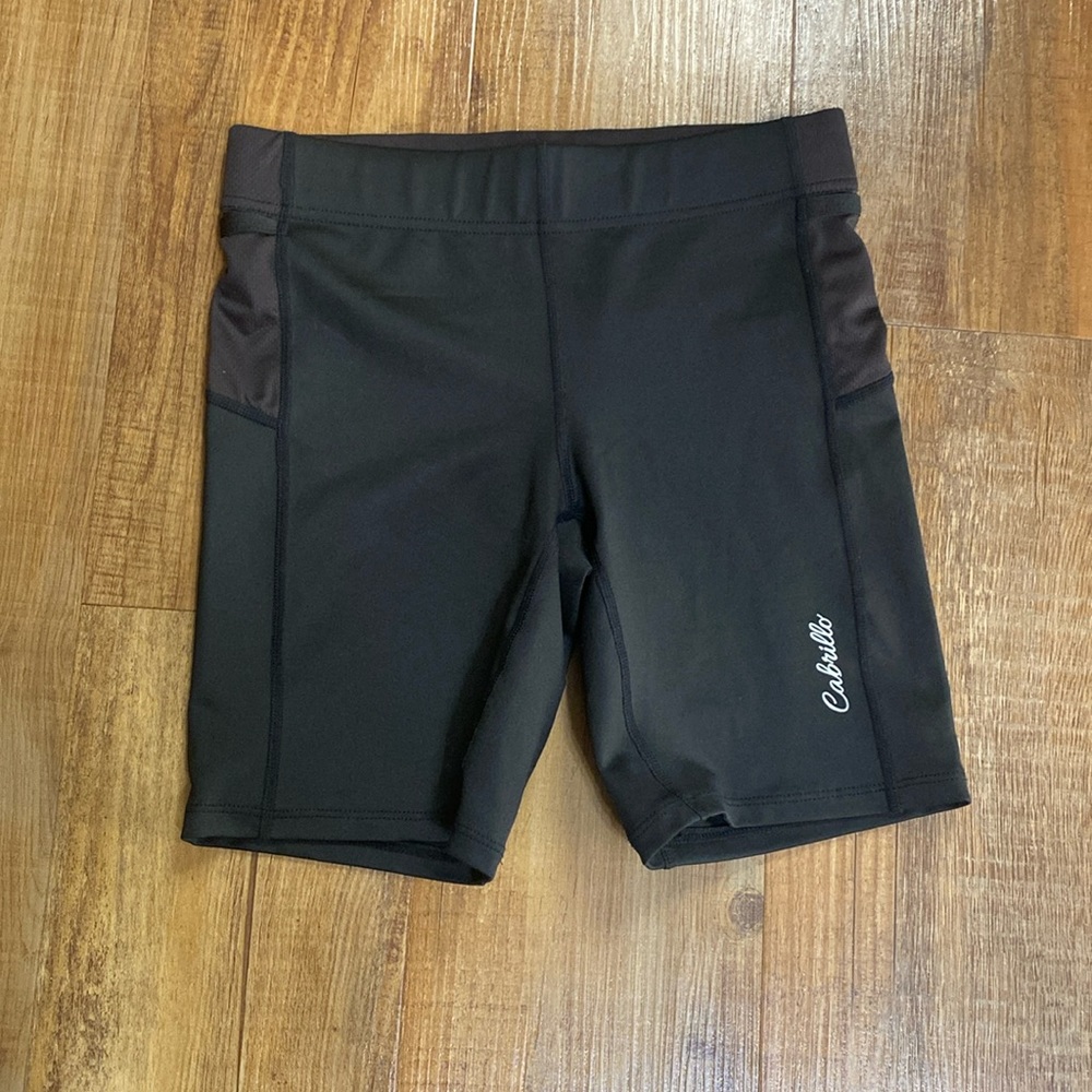 Carrillo black biking biker shorts size small